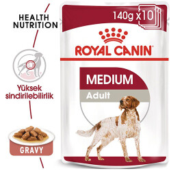 Royal Canin Medium Adult Gravy Yetişkin Köpek Konservesi 10 Adet 140 Gr - 1