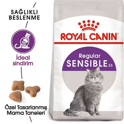 Royal Canin Sensible 33 Hassas Sindirim Sistemi Destekleyici Yetişkin Kedi Maması 10 Kg - 2