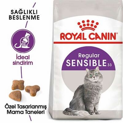 Royal Canin Sensible 33 Hassas Sindirim Sistemi Destekleyici Yetişkin Kedi Maması 2 Kg - 2
