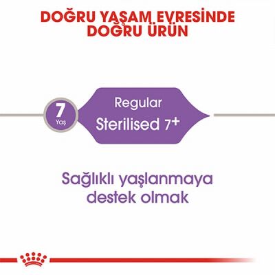 Royal Canin Sterilised 7+ Kısırlaştırılmış Yaşlı Kedi Maması 1,5 Kg - 3