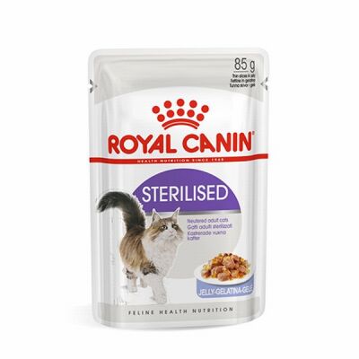 Royal Canin Sterilised Jelly Pouch Kısırlaştırılmış Kedi Konservesi 12 Adet 85 Gr - 1