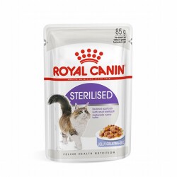 Royal Canin Sterilised Jelly Pouch Kısırlaştırılmış Kedi Konservesi 6 Adet 85 Gr - 1