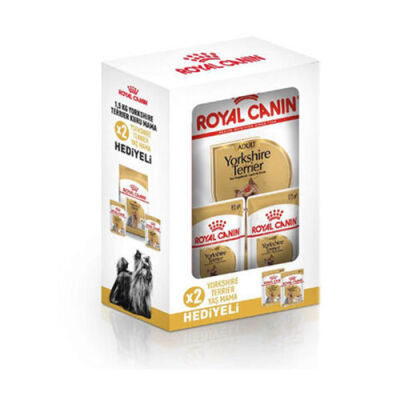 Royal Canin Yorkshire Terrier Adult Yetişkin Köpek Maması 1,5 Kg+2 Adet Pouch - 1