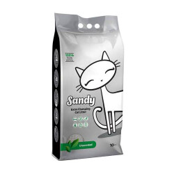 Sandy Parfümsüz Tozsuz Ekstra Topaklanan Gri Sodyum Bentonit Kedi Kumu 10 kg - Sandy