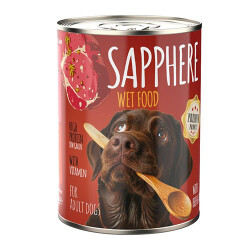 Sapphere Kırmızı Etli Yetişkin Köpek Konservesi 12 Adet 400 Gr - Sapphere