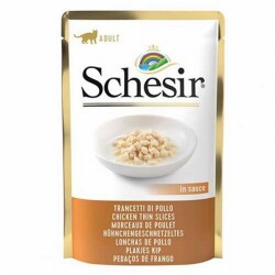 Schesir Pouch Gravy Kıyılmış Tavuklu Yetişkin Kedi Konservesi 85 Gr - Schesir