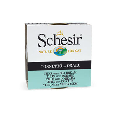 Schesir Jelly Ton Balıklı ve Çipuralı Yetişkin Kedi Konservesi 6 Adet 85 Gr - 1
