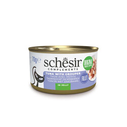 Schesir Jelly Ton ve Orfoz Balıklı Yetişkin Kedi Konservesi 6 Adet 70 Gr - Schesir
