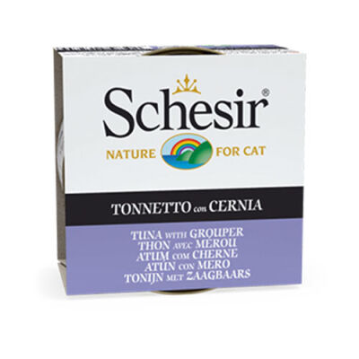 Schesir Jelly Ton ve Orfoz Balıklı Yetişkin Kedi Konservesi 85 Gr - 1
