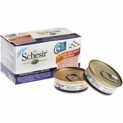 Schesir Multipack Sığır Etli ve Ton Balıklı Yetişkin Kedi Konservesi 6 Adet 50 Gr - Schesir