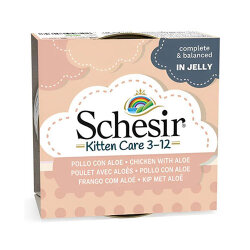 Schesir Tavuklu ve Aloe Veralı Yavru Kedi Konservesi 6 Adet 85 Gr - 1