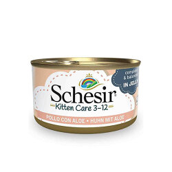 Schesir Tavuklu ve Aloe Veralı Yavru Kedi Konservesi 6 Adet 85 Gr - 3