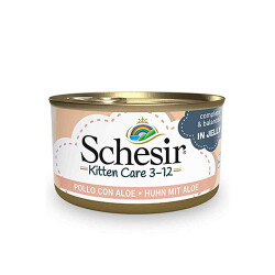 Schesir Tavuklu ve Aloe Veralı Yavru Kedi Konservesi 6 Adet 85 Gr - 3
