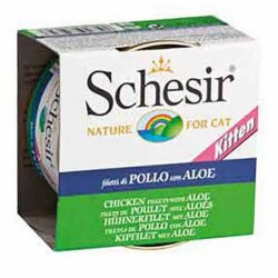 Schesir Tavuklu ve Aloe Veralı Yavru Kedi Konservesi 85 Gr - Schesir