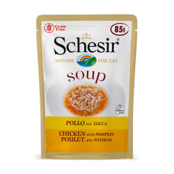 Schesir Tavuklu ve Bal Kabaklı Tahılsız Yetişkin Kedi Çorbası 85 Gr - Schesir