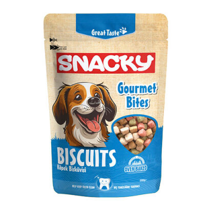 Snacky Gourmet Bites Köpek Ödül Bisküvisi 200 Gr - 1