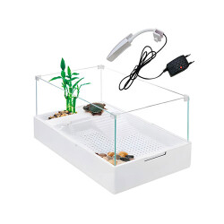 Sobo Filtreli Lambalı Cam Kaplumbağa Bahçesi 60x35x25 Cm - Sobo