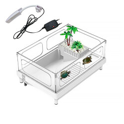 Sobo Plastik Kaplumbağa Bahçesi Lambalı 38x27x18 Cm - Sobo