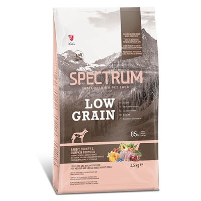 Spectrum Tavşanlı Hindili ve Bal Kabaklı Orta ve Büyük Irk Düşük Tahıllı Yetişkin Köpek Maması 2,5 Kg - 1