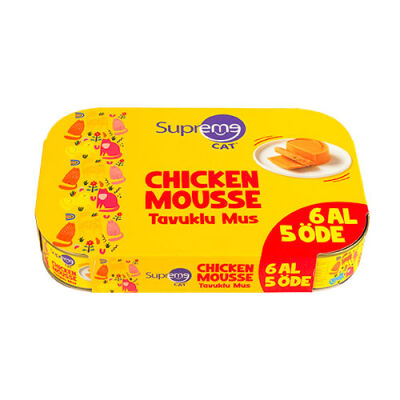 Supreme Cat Mousse Tavuklu Yetişkin Kedi Konservesi 85 Gr 6 Al 5 Öde - 1