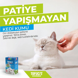 TofuCat Tuvalete Atılabilen Koku Hapsedeci Topaklanan Doğal Kedi Kumu 4 Adet 8 Lt - 3