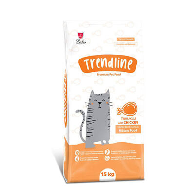 Trendline Kitten Tavuklu Yavru Kedi Maması 15 Kg - 1
