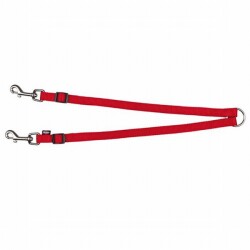 Trixie Ayarlanabilir İkili Köpek Gezdirme Aparatı XS-M 40-70 Cm Kırmızı - Trixie