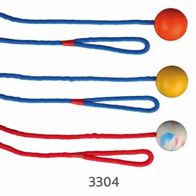 Trixie İpli Kauçuk Top Köpek Oyuncağı 5 Cm 100 Cm - 1