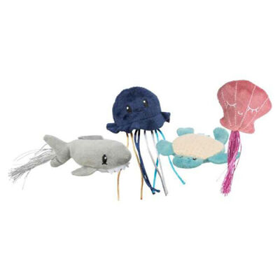 Trixie Kedi Otlu Deniz Canlıları Peluş Kedi Oyuncağı 5-8 Cm - 1