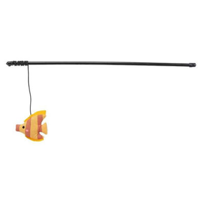 Trixie Kedi Otlu Peluş Balık Kedi Oltası 46 Cm - 1