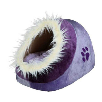 Trixie Peluş Kedi ve Küçük Irk Köpek Yatağı 35x26x41 Cm Lila Mor - 1