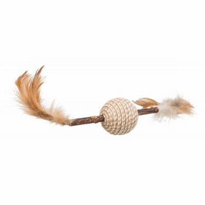Trixie Matatabi Top ve Tüyler Kedi Oyuncağı 20 Cm - 1