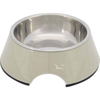 Trixie Melamin Paslanmaz Çelik Köpek Mama Su Kabı Kum Beji 0,8 Lt 22 Cm - 1