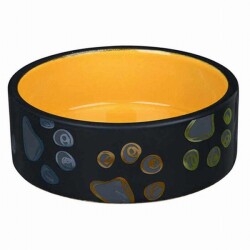 Trixie Pati Desenli Seramik Köpek Mama Su Kabı 0,75 Lt 15 Cm - Trixie