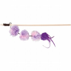 Trixie Peluş Pompom Top Valerianlı Kedi Olta Oyuncağı 40 Cm - 2