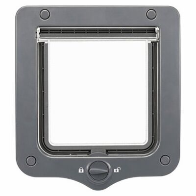 Trixie Plastik Çift Yönlü Kedi Kapısı 20x22 Cm Gri - 2