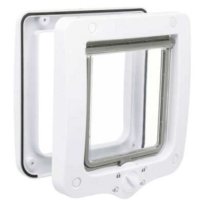 Trixie Plastik Dört Yönlü Beyaz Kedi Kapısı 20x22 Cm - 1