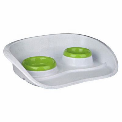 Trixie Plastik İkili Kedi Köpek Mama Su Kabı Seti 0,25 Lt 9 Cm 0,3 Lt 11 Cm - 1