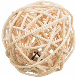 Trixie Rattan Zilli Örme Top Kedi Oyuncağı 4 Cm - Trixie
