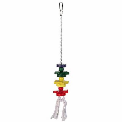 Trixie Renkli Tahta Papağan Oyuncağı 30 Cm - 1
