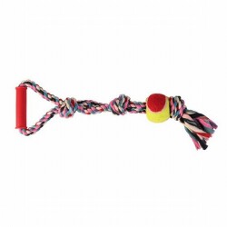 Trixie Tenis Toplu Tutamaçlı Pamuk Dental İp Köpek Oyuncağı 50 Cm - Trixie