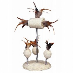 Trixie Yaylı Top ve Tüy Kedi Oyuncağı 15x30 Cm - Trixie