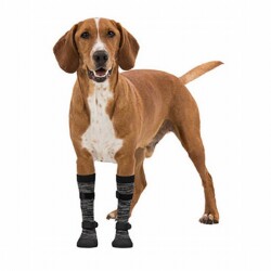 Trixie Yumuşak Köpek Çizmesi XL 2 Adet Siyah Gri - Trixie