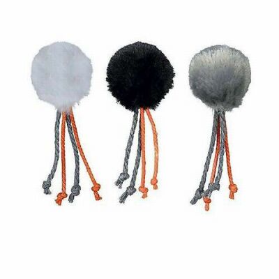 Trixie Zilli Kedi Otlu Peluş Top Kedi Oyuncağı 4 Cm - 1