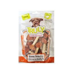 Truly Bone Snacks Chicken Rawhide Tavuklu Kurutulmuş Köpek Ödülü 90 Gr - Truly