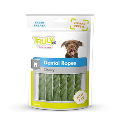 Truly Dental Ropes Ağız Diş Sağlığı Yumuşak Köpek Ödülü 95 Gr - 1