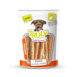 Truly Jerky Tavuk Sargılı Kemik Köpek Ödülü 90 Gr - Truly