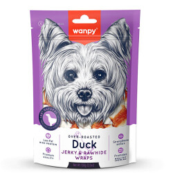Wanpy Deri Üzerine Ördek Sarılı Köpek Ödül Maması 100 Gr - Wanpy