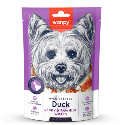 Wanpy Deri Üzerine Ördek Sarılı Köpek Ödül Maması 100 Gr - 1