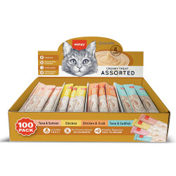 Wanpy Karışık 4 Lezzetli Krema Kedi Ödülü 100x14 Gr - Wanpy
